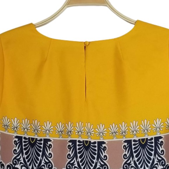 J. Crew Preppy Tribal Paisley Scroll Shift Dress - Picture 8 of 10